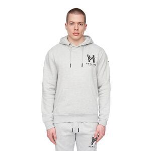 Henleys Mens Tapehen Hoodie / Grey Marl